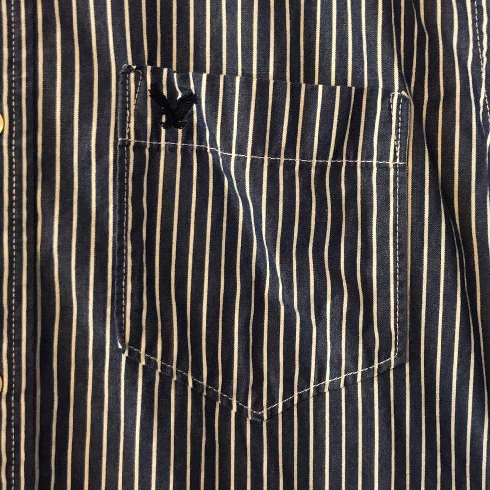 American Eagle Striped Button Down - Picture 2 of 6